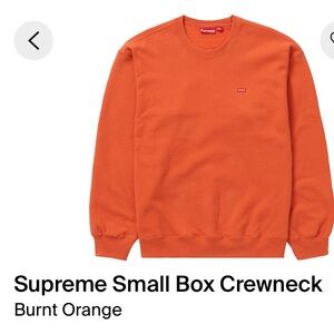 SUPREME CREWNECK "BOGO" BOX LOGO BURNT ORANGE 
 
SIZE L